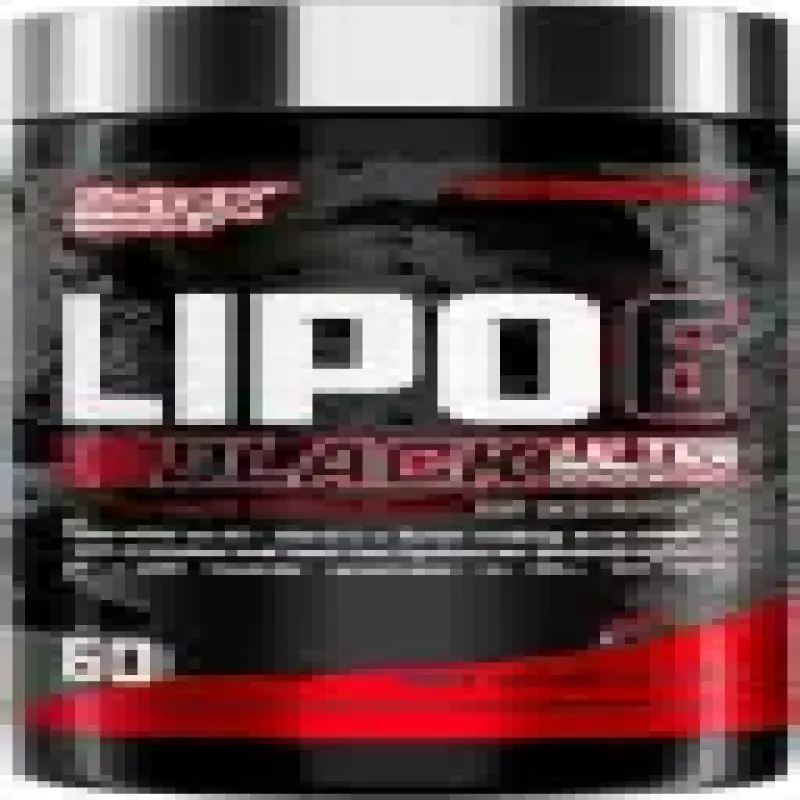 Nutrex LIPO 6 BLACK FAT BURNER UC WITH VERIFICATION CODE | FAT LOSS SUPPLEMENT FOR MEN  (60 No)